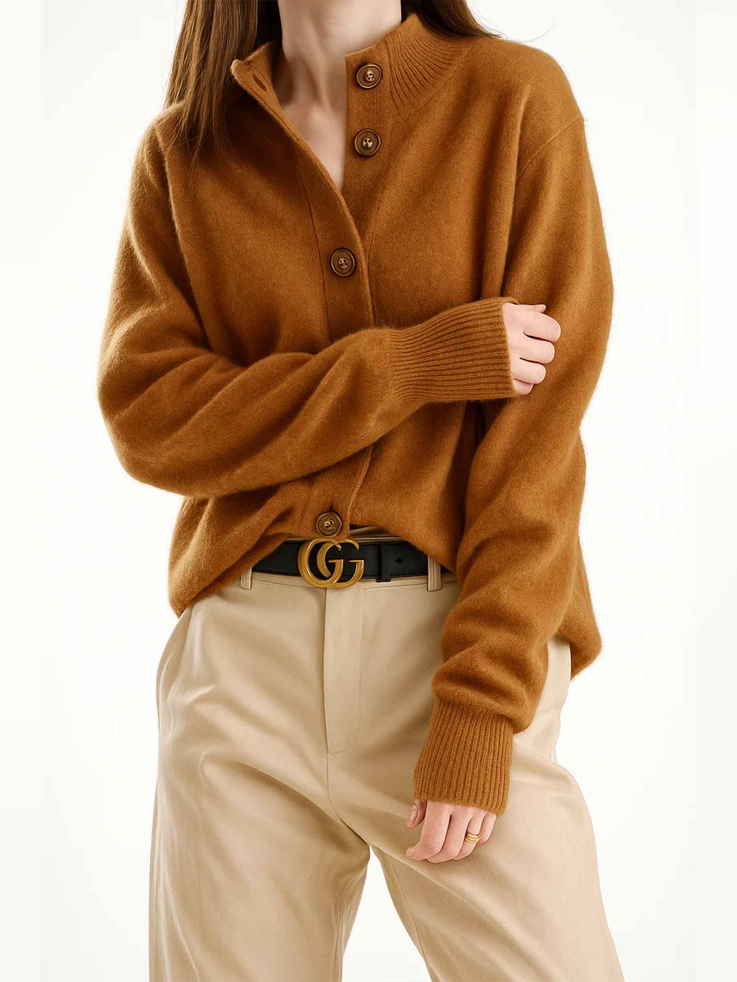 Retro Knit Button Cardigan