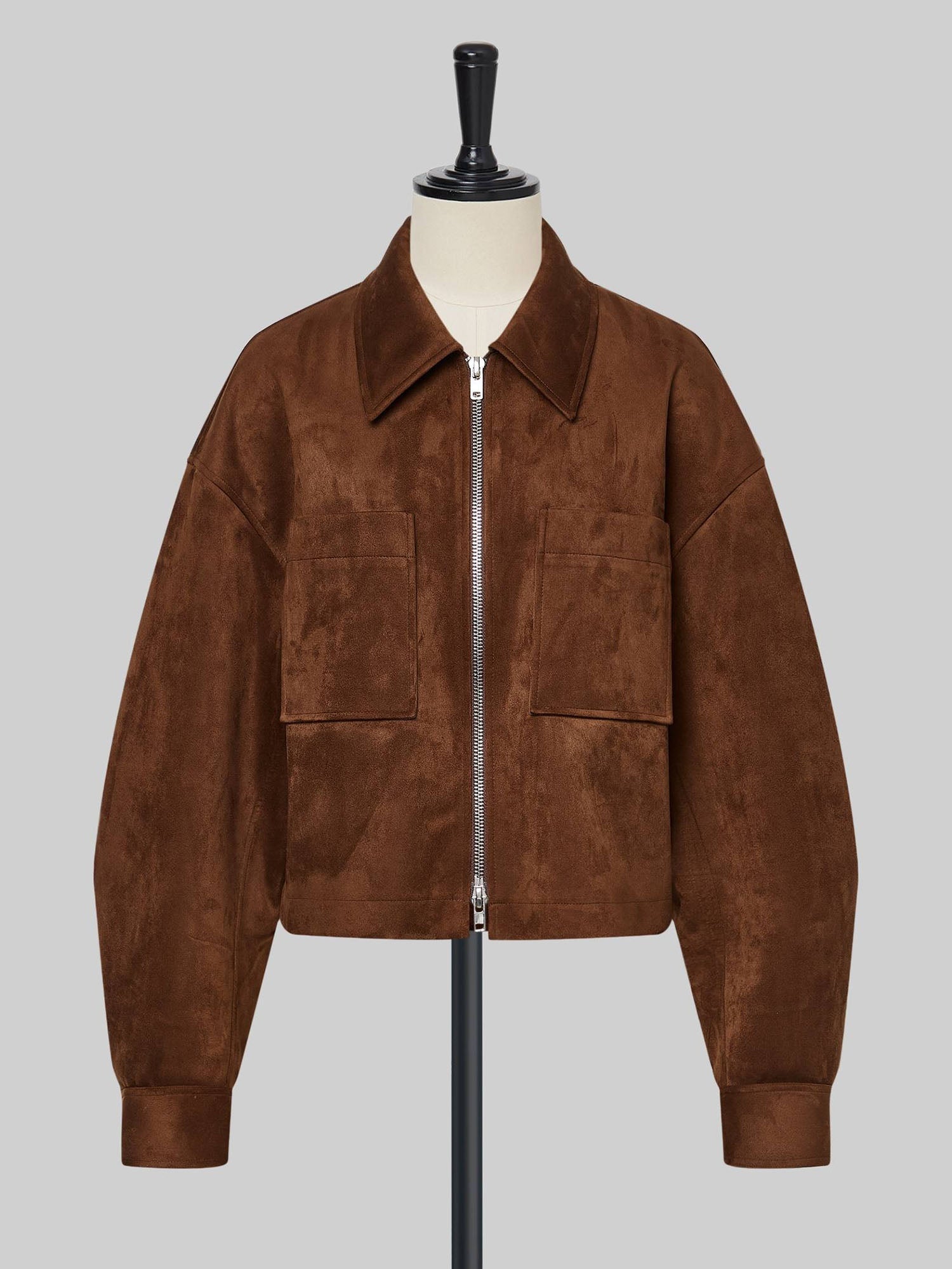 Zipper Blazer Jacket Tailored Edge