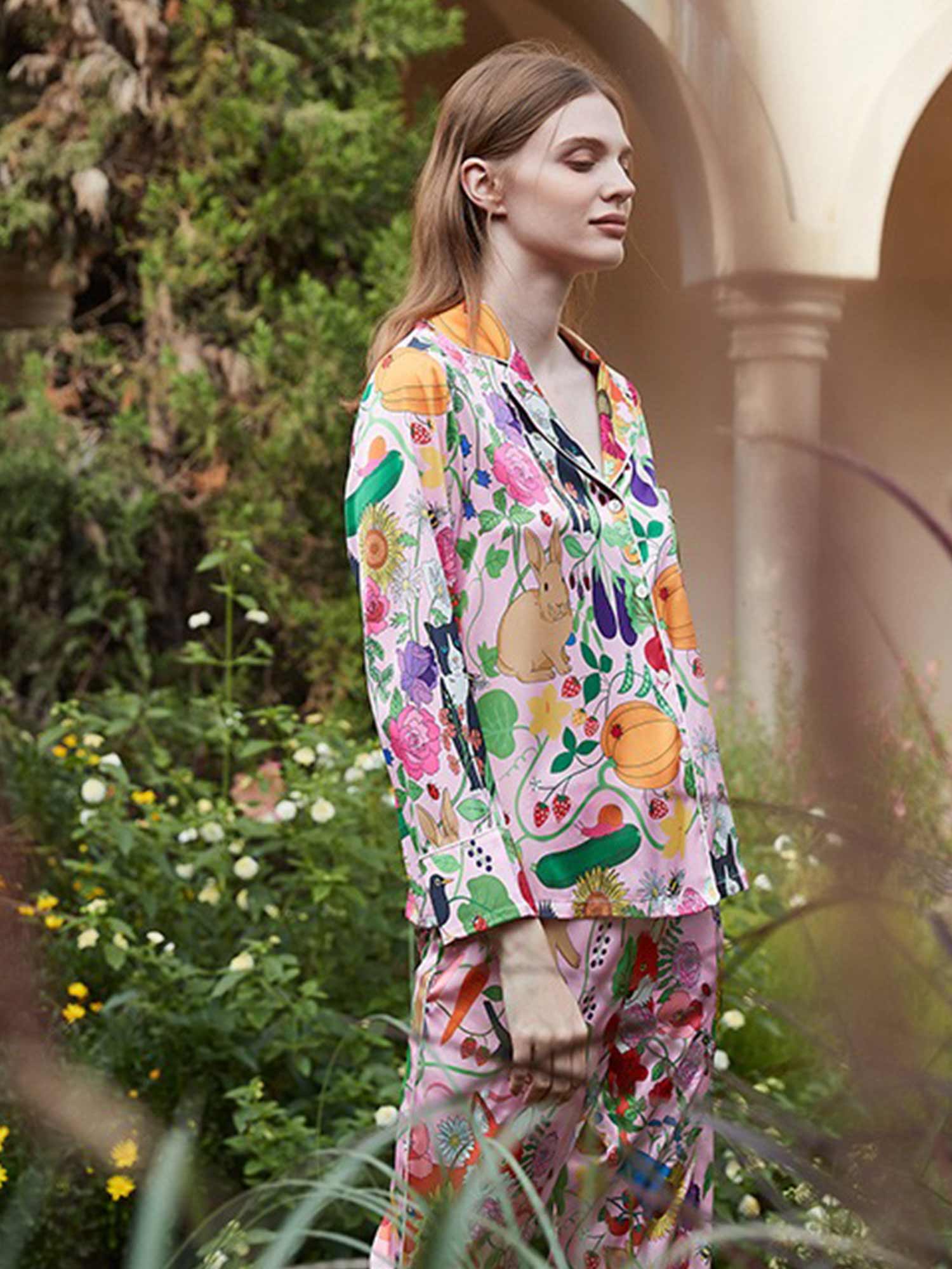 Pumpkin Garden Pajama Set
