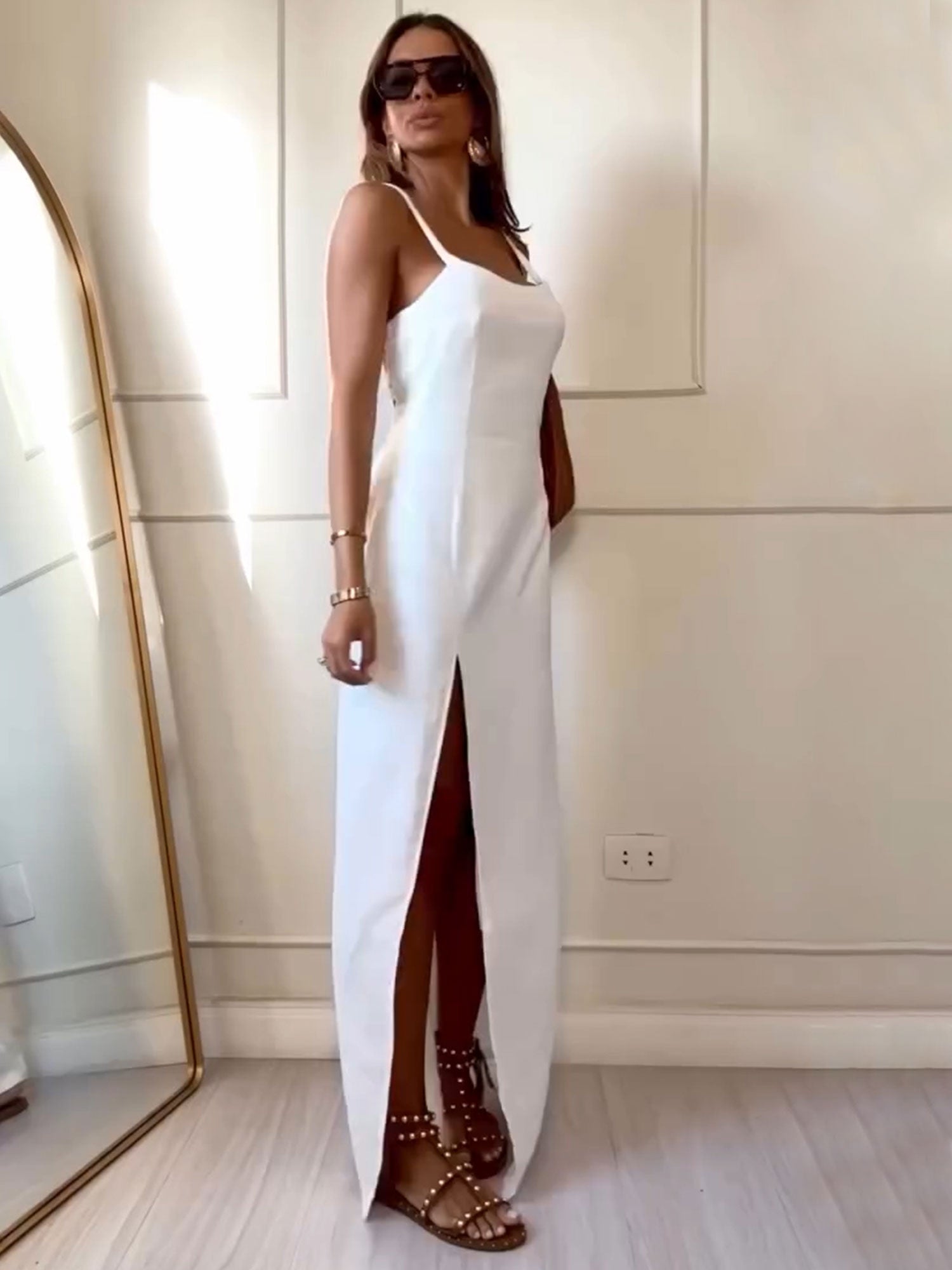 Elegant Slit Maxi Dress