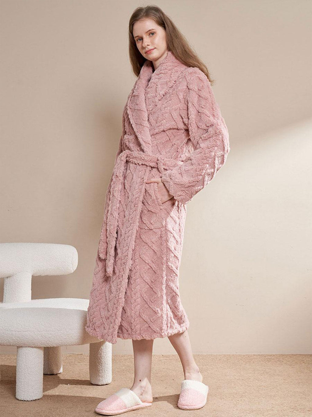Cozy Coral Fleece Robe