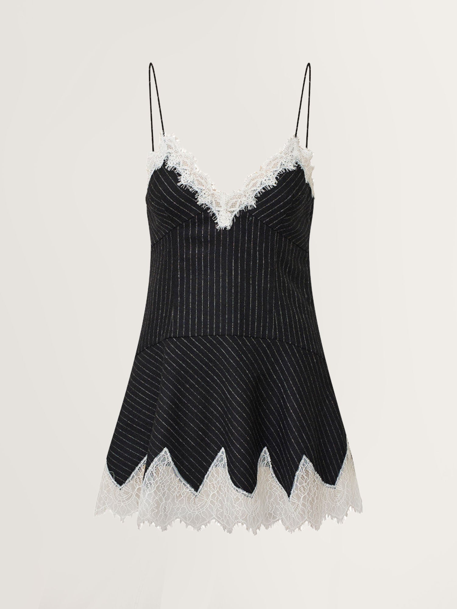 Pinstripe Lace Dress