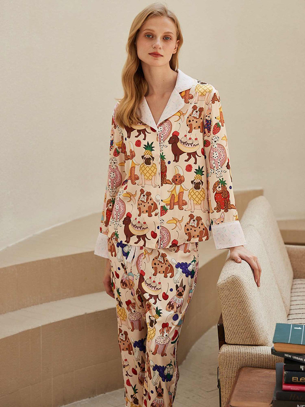 Sweet Treat Dog Print Pajama Set