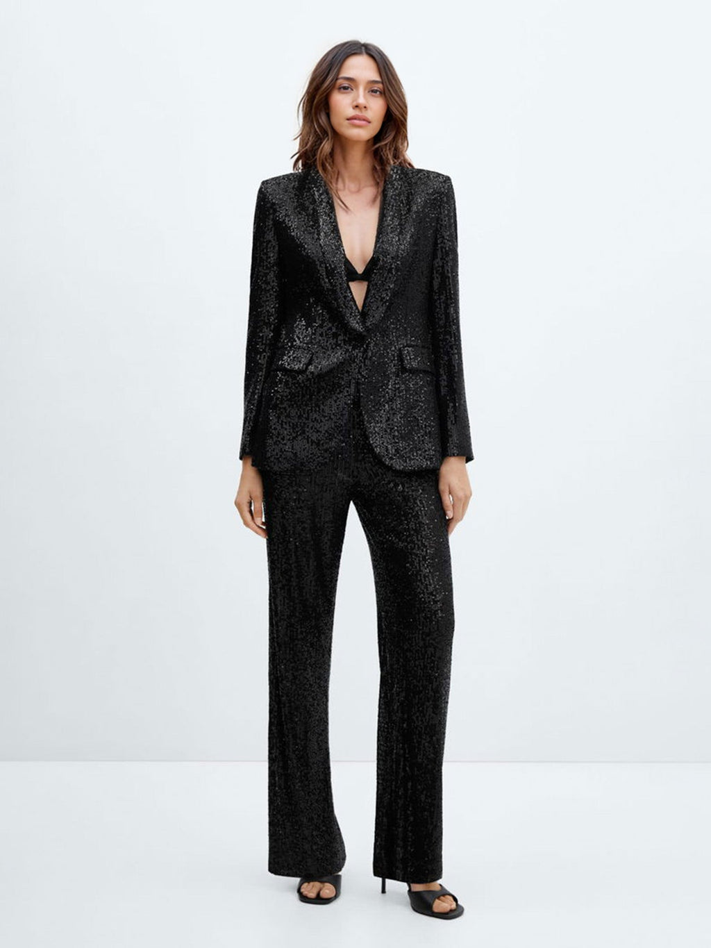 Metallic Sequin Blazer