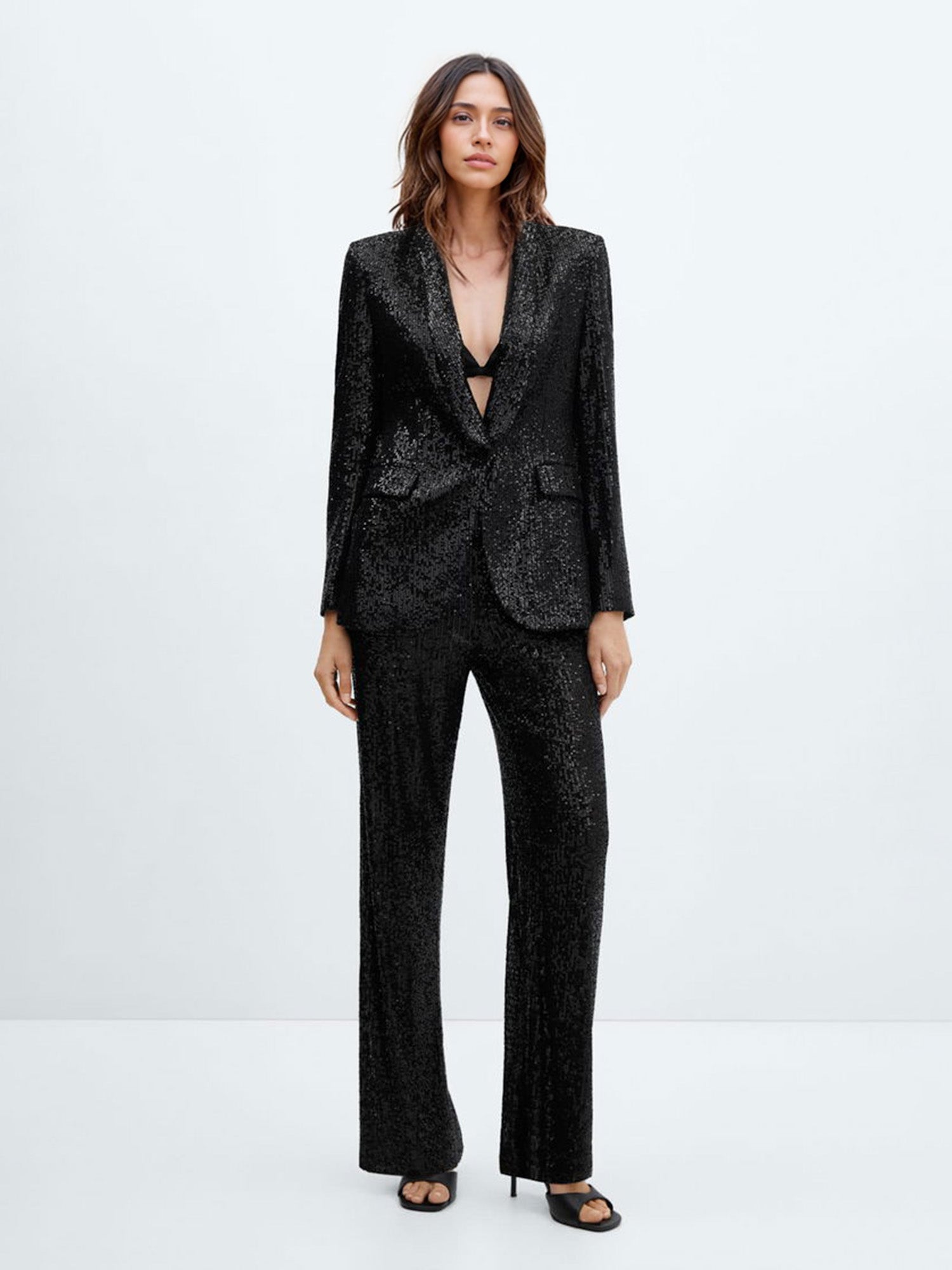 Metallic Sequin Blazer
