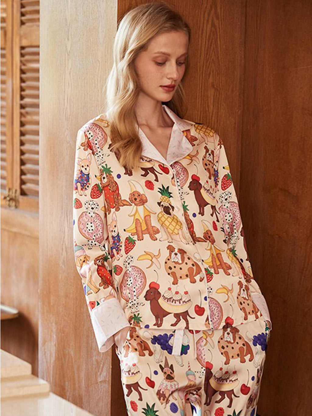 Sweet Treat Dog Print Pajama Set