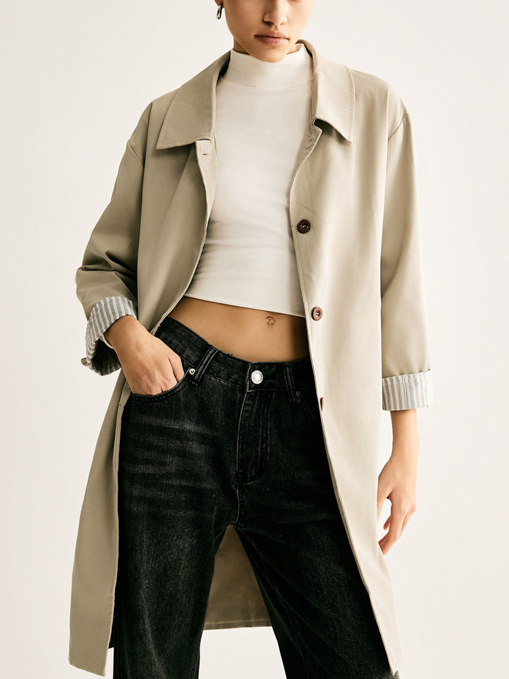 Beige Trench Coat