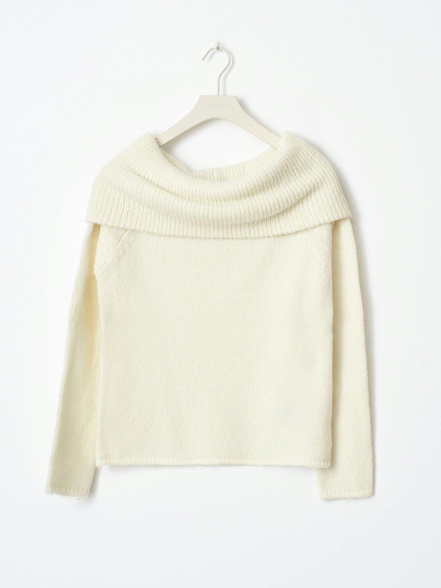 Off Shoulder Collar Top Sweet Versatile Fit