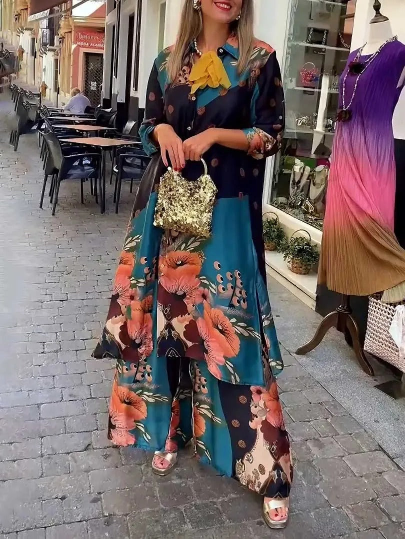 Floral Whisper Long Shirt