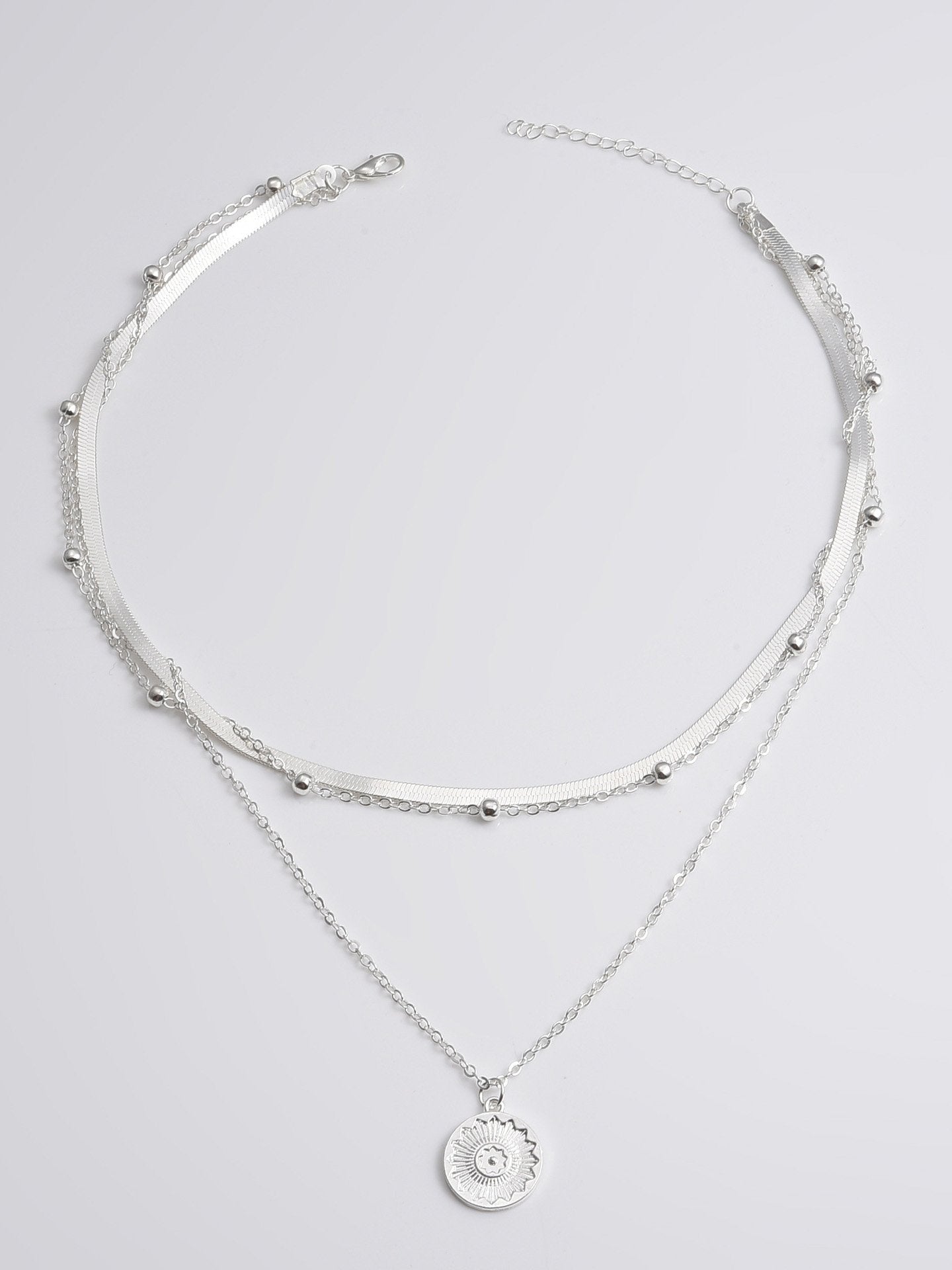 Fashionable Multi-layered Pendant Necklace