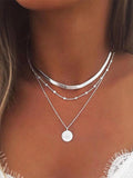 Fashionable Multi-layered Pendant Necklace